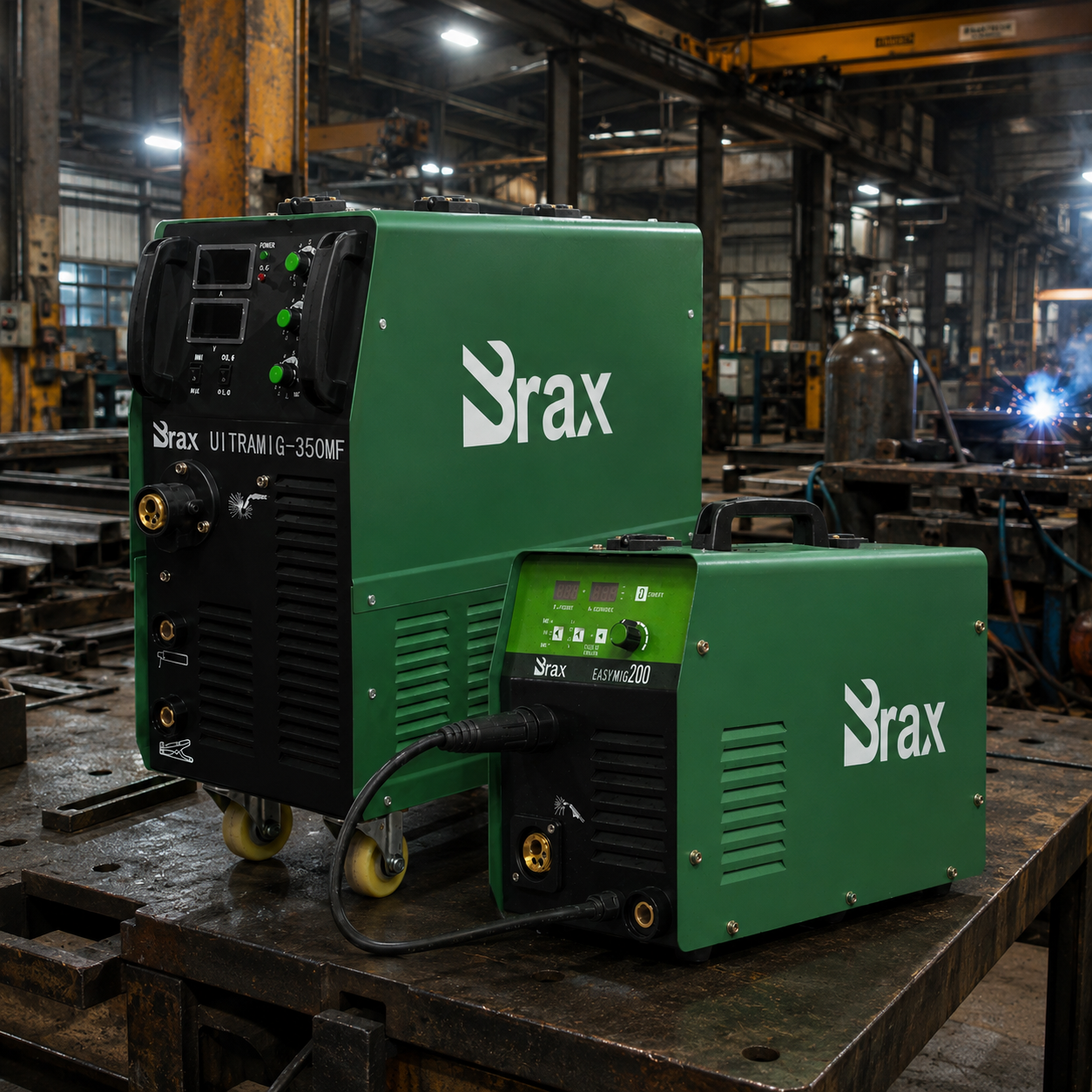 Máquinas de solda BRAX em ambiente industrial